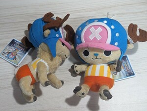 新品★未使用　ONEPIECE　ワンピース　トニートニーチョッパー　ぬいぐるみ　マスコット　新世界編　ランブルボール　２個セット