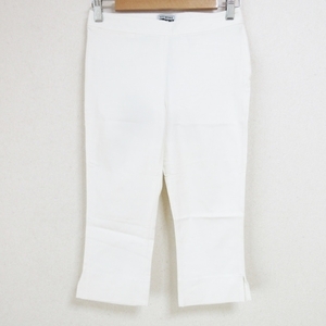 イッセイミヤケ ISSEYMIYAKE パンツ サイズ01 S - 白 レディース クロップド(半端丈) ボトムス