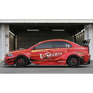 バリス ランサーエボリューションX ランエボ CZ4A サイドスカート FRP+カーボン VAMI-238 VARIS WIDE BODY Ver.2