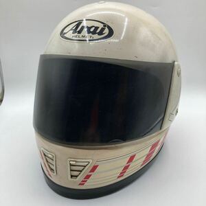 【1円スタート】Arai helmet アライ　ヘルメット　OMNI2 オムニ2 1フルフェイス　白　white 1スタ　バイク