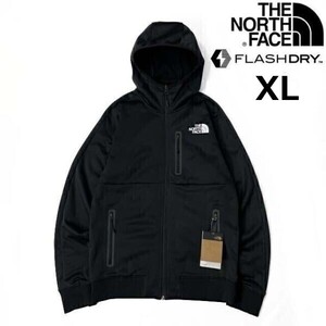 1円～!売切!【正規新品】THE NORTH FACE◆PIONEER PEAK FULLZIP HOODIE トラックジャケット パーカー US限定 速乾 裏起毛(XL)黒 180915-45