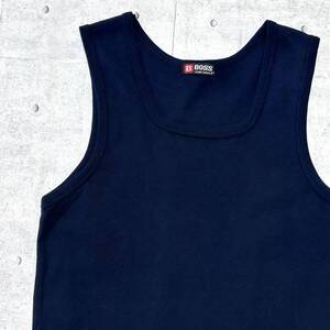 HUGO BOSS タンクトップ ノースリーブ Tシャツ 無地 ヒューゴボス　　ネイビー 単色 メンズXS位 ユニセックス 男女兼用 ドイツ 柳10198