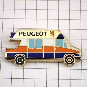 ピンバッジ・プジョー車ミニバス一台 PEUGEOT FRANCE◆フランス限定ピンズ◆レアなヴィンテージものピンバッチ