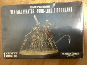 ケイオススペースマリーン ロード・ディスコーダント/Arch-Lord Discordant VEX MACHINATOR ウォーハンマー40,000 新品未開封