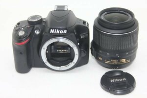 Nikon デジタル一眼レフカメラ D3200 レンズキット AF-S DX NIKKOR 18-55mm f/3.5-5.6G VR付属 ブラック D3200LKBK #3345-222