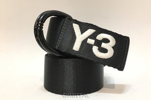 経堂) Y-3 ワイスリー ヨウジヤマモト アディダス リング ロゴ ベルト ブラック