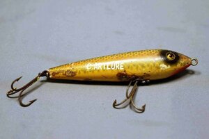 VINTAGE HEDDON WOODEN LURE ZARAGOSSA GLASS EYE L-RIG 4000-J4P #zaragoosa #heddon #lure #vintagelure #oldlure #artlure_vintage