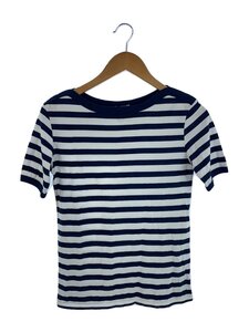 CELINE◆Tシャツ/XS/コットン/ホワイト/ネイビー/ボーダー