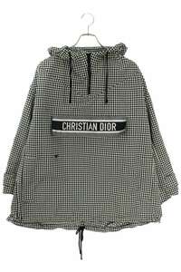 クリスチャンディオール Christian Dior 017C10A2856 サイズ:S テクニカルタフタ千鳥柄アノラックブルゾン 中古 SB01