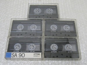 IWW-7792S　TDK カセットテープ ハイポジ TYPEⅡ 5本セット SA46 SA54 SA90