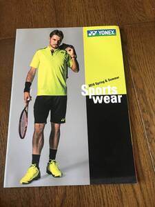 ★☆★【YONEX/ヨネックス】Sports wear 2016　カタログ＜USED＞★☆★