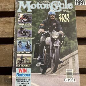 B1961　1991　 「THE CLASSIC MOTORCYCLE」クラシックモーターサイクル 旧車 　オートバイ　ヴィンテージバイク　英国車 　ビンテージ