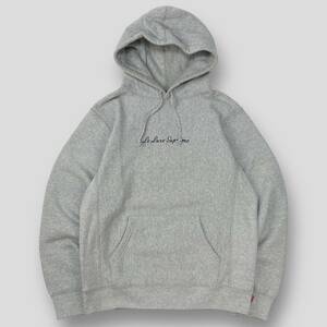 Supreme / シュプリーム 19SS カナダ製 Le Luxe Hooded Sweatshirt / ロゴ刺 スウェットフーディー M SSM3481 Heather Grey パーカー