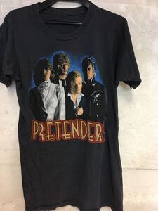 80‘s ビンテージ　tシャツ　PRETENDERS // レア　プリテンダーズ　バンド　ロックt