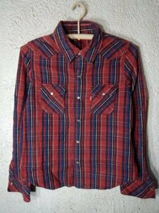 to5240　Levis　RED TAB　リーバイス　レッドタブ　レディース　長袖　チェック　ウエスタン　デザイン　シャツ　ネルシャツ　送料格安