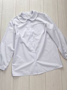 サイズ150 白 シャツ 2枚セット　女の子 長袖 中学　小学　中古品　日本製　ポリエステル65綿35 Blouse Van cool