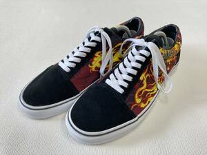 VANS OLD SKOOL 黒 ファイアーパターン スカルサムライ US10 (28cm相当) オールドスクール バンズ アメリカ企画限定!!