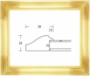 デッサン用額縁 木製フレーム フローラ ＭＯ半切サイズ