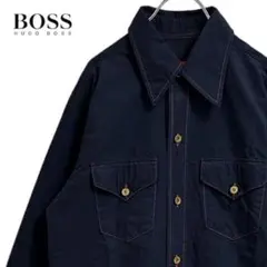 TC473ね@ HUGO BOSS デニムシャツジャケット M