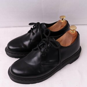 ドクターマーチン UK5/23.5cm-24.0cm/3ホール 黒 ブラック MONO ブーツ レディース レザー 本革 dr.martens 中古 古着 dm3841