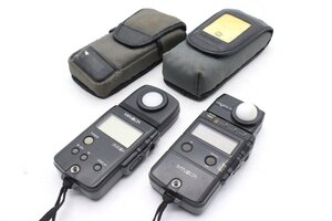 【ト石】 MINOLTA ミノルタ 2点セット COLOR METER ⅢF カラーメーター/FLASH/METER IV 露出計 CA713EWH29