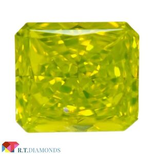 FANCY VIVID GREENISH YELLOW 0.56ct RCT/RT2859/GIA