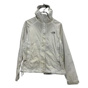 THE NORTH FACE ナイロン ジャケット ノースフェイス XS ホワイト フルジップ ワンポイント アウトドア 古着卸 アメリカ仕入 a610-6955