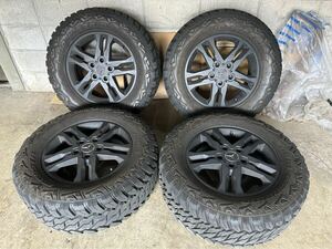 送料無料！ メルセデスベンツ G350 純正ホイール ET47 LT285/60R18 4本 monsta MUD WARRIOR ゲレンデ w463 バリ溝 10mm Gクラス 室内保管