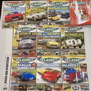 B2814　2013　10冊セット「CLASSIC AND SPORTSCAR」英国旧車雑誌　英国車 雑誌 旧車　ビンテージ　クラシックカー　自動車