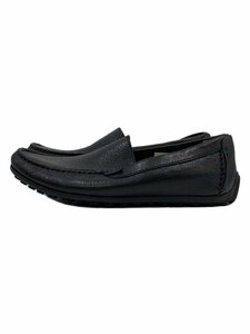 Clarks◆デッキシューズ/25.5cm/BLK/レザー