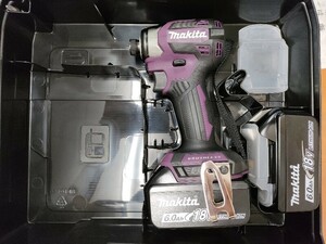 【１円スタート】マキタ(Makita) 充電式インパクトドライバ 18V マキタ純正バッテリ2本・ケース付 TD173DXAP 未使用