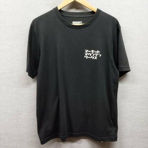 F319 marmot マーモット 半袖 Tシャツ L ブラック カタカナ マウンテン ワークス ロゴ KATAKANA MMW H/S CREW TOMQJA58 アウトドア