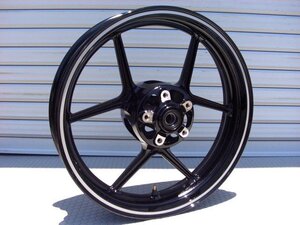 ◎NINJA1000 純正 フロントホイール 3（美品 ブラック/銀ライン 17×3.5 カワサキ F-0024 フロント ホイール NINJA 1000 SX ニンジャ 1000