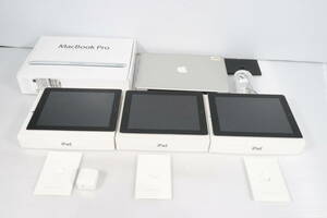 1円～★ジャンク★Apple アップル MacBook Pro MD101J/A/iPad 16GB MC963J/A MD910J/A まとめて4点セット まとめ売り デモ機 DEMO S944