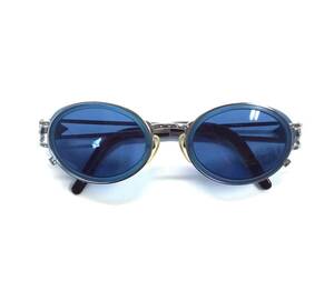ジャンポールゴルチェ JEAN PAUL GAULTIER サングラス フレーム メガネ 眼鏡 シルバー×ブルー×ブラック系 日本製 58-6202 (ma)
