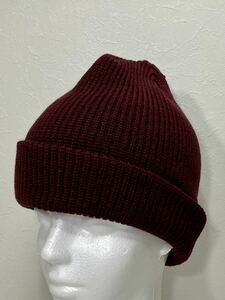 VOLCOM ボルコム D5832101POR カフビーニー FullStoneBeanie ニット帽 ロゴ刺繍 ワイン色 ポルト 濃い赤 ヴォルコム 新品 即決 送料無料