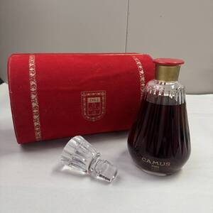 24品/A053369-10/B123-127/SY8000　酒　CAMUS　カミュ　COGNAC　コニャック　バカラボトル　替え栓・箱付き　