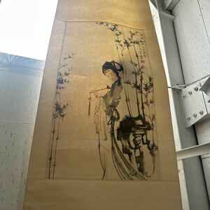 掛軸 中国美術 中国画 浮世絵 画家不明