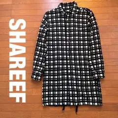 SHAREEF DOUBLE JQ CHECK SHIRTS COAT ミント