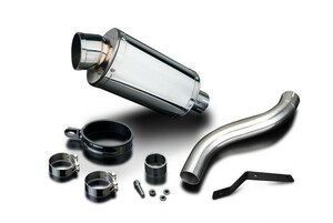 DELKEVIC スリップオンステンレスオーバルマフラー★TRIUMPH SPEED TRIPLE 955i 2002-2004 225mm KIT25CR