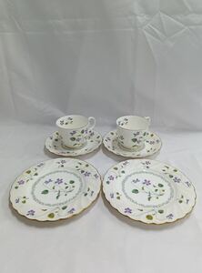 洋食器 まとめ売り Noritake ノリタケ ボーンチャイナ バイオレットドリーム カップ&ソーサー プレート まとめ売り