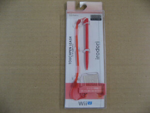 【色褪色】 キーズファクトリー WiiU用 タッチペンリーシュ for Wii U GamePad レッド UTL-001-2