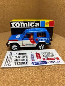 トミカ　シチズン特注　ミニカー　tomica minicar 日本製　黒箱　元箱　三菱　パジェロ　トミカ複数出品中　同梱可