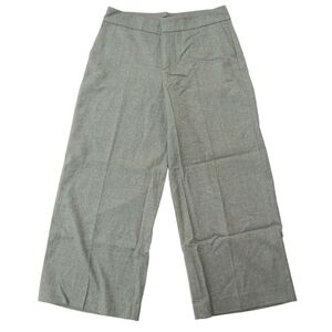 JOSEPH ジョセフ 秋冬♪ フランネル ウール ワイド パンツ スラックス Sz.40　レディース グレー 日本製　A4B02558_5#Q