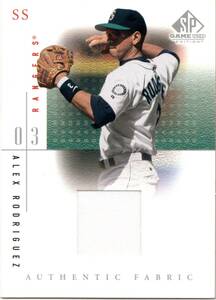 アレックス ロドリゲス ジャージーカード 2001 SP Game Used Edition Authentic Fabric Alex Rodriguez A-rod