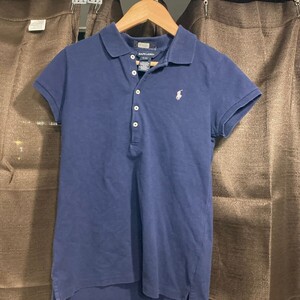 y428 ラルフローレン RALPH LAUREN 半袖 ポロシャツ レディースXL ペルー製 古着 Y2K おしゃれ かわいい