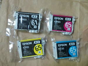 IC4CL6165 期限不明 純正 ICBK61 ICC65 ICM65 ICY65 EPSON エプソン IC61 IC65 IC4CL61 65 ペン 糸 24