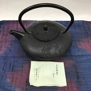 （宝）【同梱可】1スタ　南部鉄器 鉄瓶 茶道具 鉄器 伝統工芸 鉄製 急須