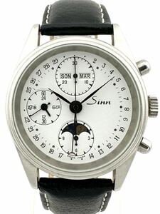 SINN 6006 クロノグラフ トリプルカレンダー ムーンフェイズ 自動巻き時計 ジン