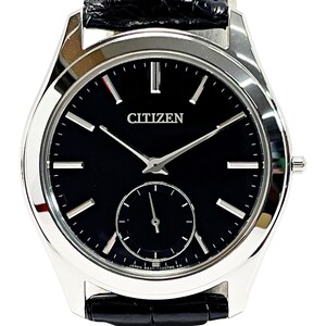 ☆☆ CITIZEN シチズン コンフォートライン 8845-T027521 ブラック ソーラー レザー メンズ 腕時計 箱有 やや傷や汚れあり